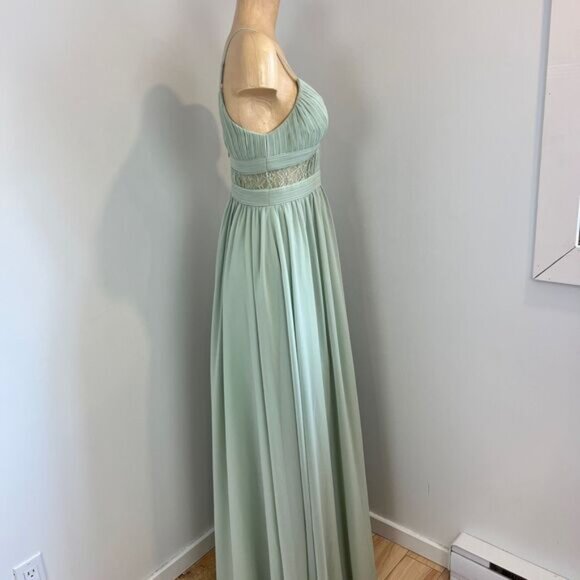 Azazie Mint Green Maxi Dress - Picture 5 of 16